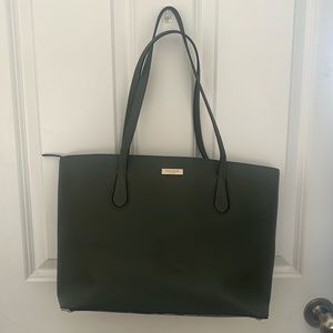 Olive green Kate spade laptop tote